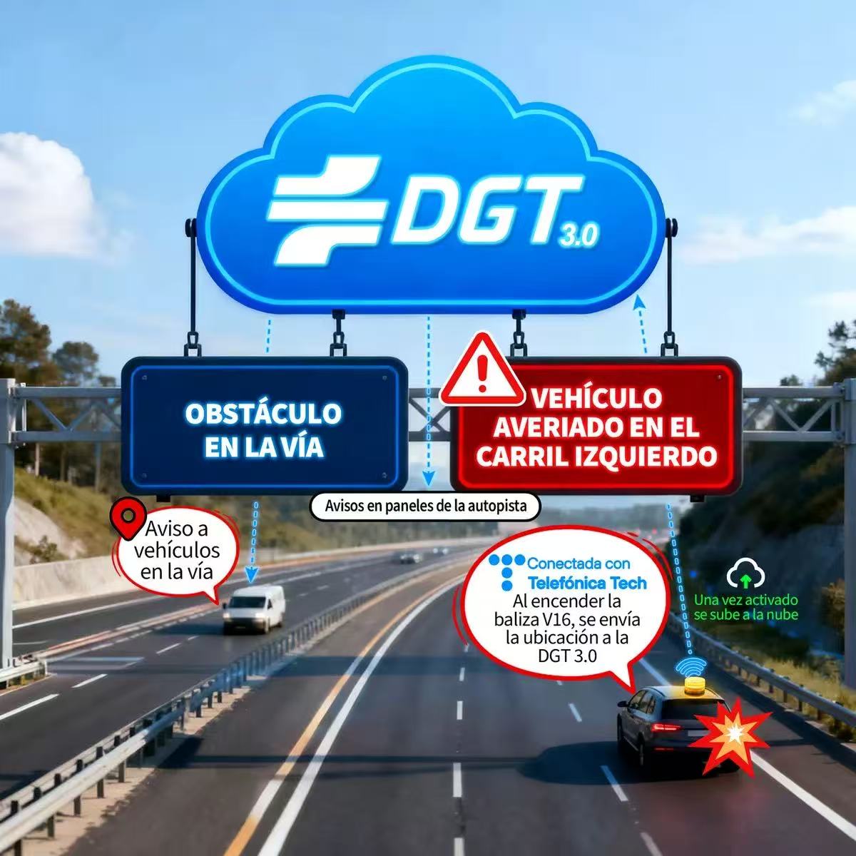 RAYPOW Baliza V16 Homologada DGT con Geolocalización IoT Luz Emergencia Coche Visible 1 km 360° Datos Incluidos hasta 2038 Sustituto Oficial Triángulos IP54 Resistente Agua y Polvo - Image 4